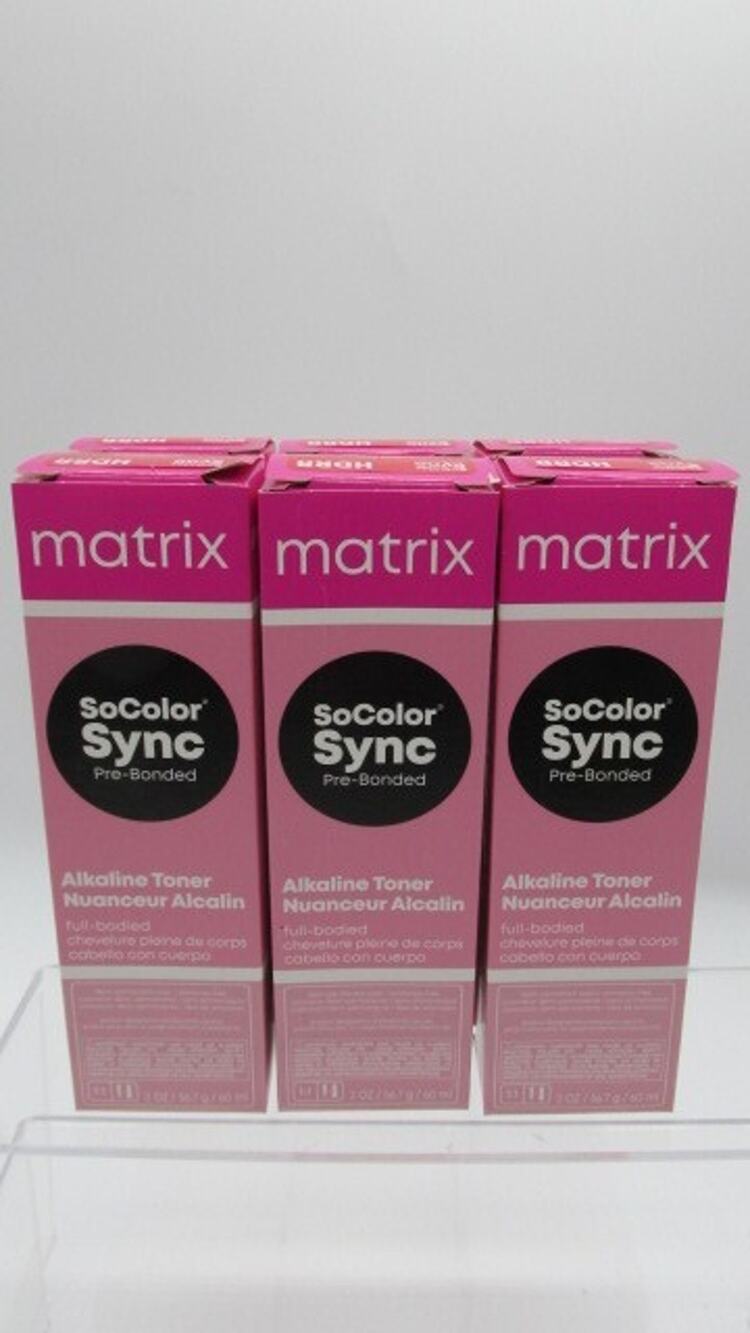 Lot of 6 Matrix SoColor Sync Acidic Alkaline Toner Hair Color 2 oz HDRR Red Red